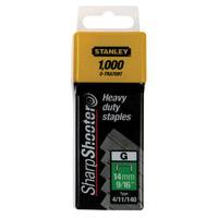 Stanley SharpShooter Heavy Duty 10mm 3/8in Type G Staples 1-TRA706T Pack of 1000