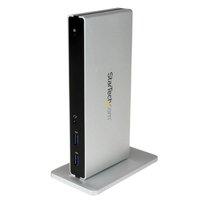 StarTech.com USB 3 Laptop Docking Station w/ Dual DVI - HDMI & VGA Adapters