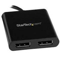 startechcom usb c to displayport multi monitor splitter 2 port mst hub