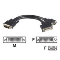 Startech LFH 59 Male to Female DVI I VGA DMS 59 Cable 20cm / 8"