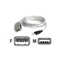 startechcom 16 ft usb 20 active extension cable mf