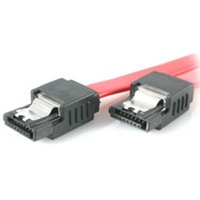 startechcom latching sata cable 02m red