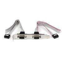 Startech 2 Port 16 Inch Db9 Serial Port Bracket To 10 Pin Header