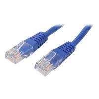 startech cat5e 15m 350mhz molded utp blue patch cable