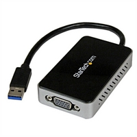 StarTech.com USB 3.0 to VGA External Video Card Multi-Monitor Graphics Adapter With 1-Port USB Hub - 1920x1200 / 1080p - USB 3 Video Card