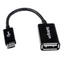 startechcom 5in micro usb to usb otg host adapter mf