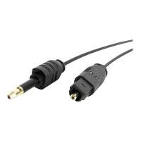 startechcom thin toslink to miniplug digital audio cable 18m