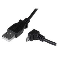 startechcom 05m micro usb cable a to down angle micro b