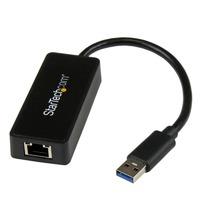StarTech.com USB 3.0 to Gigabit Ethernet Adapter NIC with USB Port - Black