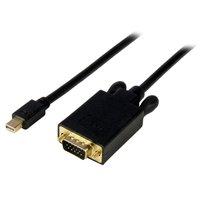 startechcom 3ft mini displayport to vga adapter cable mdp to vga black