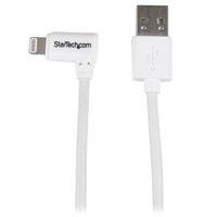Startech.com Angled Lightning to USB Cable - 1 m (3 ft.), White
