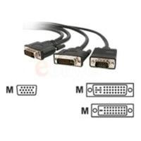 StarTech.com 6 ft DVI-I Male to DVI-D Male and HD15 VGA Male Video Splitter Cable - DVI to VGA connector - 6ft DVI to VGA Cable