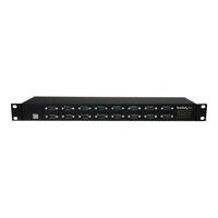 StarTech.com 16 Port Rackmount FTDI USB to Serial COM Adapter Hub - RS232 Multiplexer - USB to RS232 DB9 Serial Port Adapter