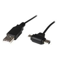 startechcom usb to micro usb and mini usb combo cable