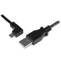 startechcom micro usb charge and sync cable mm left angle micro usb 24 ...