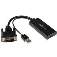 startech dvi to hdmi video adapter with usb power and audio 1080p