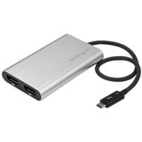 Startech.com Thunderbolt 3 to Dual DisplayPort Adapter - 4k 60 Hz - Windows only Compatible