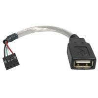 *Startech.com 6in USB 2.0 Cable - USB A Female to USB Motherboard 4 Pin Header F/F