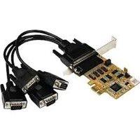 StarTech.com 4 Port PCI Express (PCIe) RS232 Serial Card with Power Output and ESD Protection