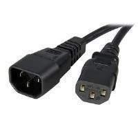 startech 6 ft 14 awg computer power cord extension c14 to c13