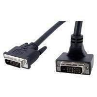 startech 90 down angled dual link dvi d monitor cable mm 183m