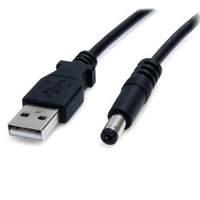 startech usb to type m barrel 5v dc power cable 09m