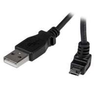 startechcom 05m micro usb cable a to down angle micro b