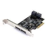 StarTech 2 Port eSATA + 4 Port SATA PCI Express x4 SATA Controller Adaptor Card