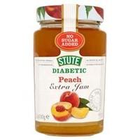 stute no sugar added peach jam 430g