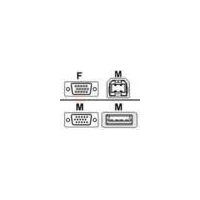 startech 2 in 1 universal usb kvm cable 46m