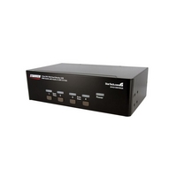 StarTech.com 4 Port DVI VGA Dual Monitor KVM Switch USB with Audio