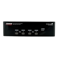 StarTech.com 4 Port Dual DVI USB KVM Switch w/ Audio & USB Hub
