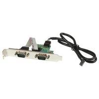 startechcom 24in internal usb motherboard header to 2 port serial rs23 ...