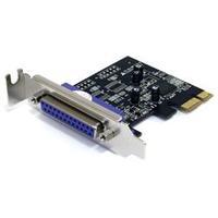 startechcom 1 port pci express low profile parallel adapter card sppep ...
