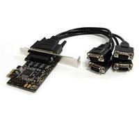StarTech.com 4 Port RS232 PCI Express Serial Card w/ Breakout Cable
