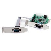StarTech.com 2 Port Low Profile Native RS232 PCI Express Serial Card with 16950 UART