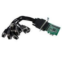 startechcom 8 port native pci express rs232 serial adapter card with 1 ...