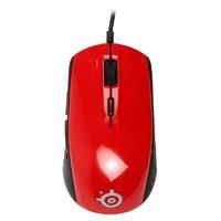 steelseries rival 100 optical gaming mouse forged red