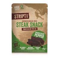 Stript Snacks Biltong Cracked Black Pepper 25g