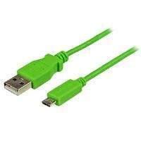 Startech.com (1m) Mobile Charge Sync Usb To Slim Micro Usb Cable For Smartphones And Tablets (green) - A To Micro B