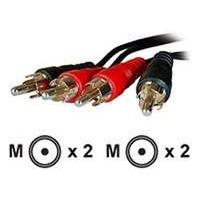 stereo audio cord 2 x rca male male 120m