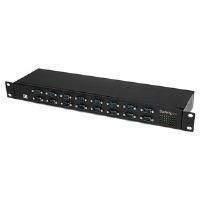 StarTech 16 Port Rackmount FTDI USB to Serial COM Adaptor Hub - RS232 Multiplexer