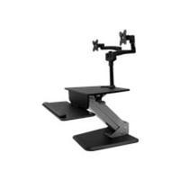 startechcom sit to stand workstation dual