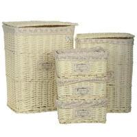 Stanford Home French Script 11 Piece Laundry Hamper Set