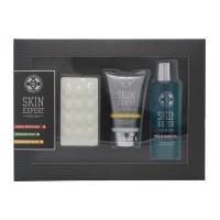 Style & Grace Skin Expert For Him Pamper Pack Gift Set 120ml Aftershave Balm + 120ml Hair & Body Wash + 100g Massage Soap