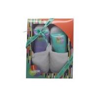 Style & Grace Bubble Boutique Slipper Gift Set 150ml Body Wash + 150ml Body Lotion + Slippers (One Size)