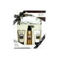 Style & Grace Spa Calming Collection Gift Set 120ml Body Wash + 70ml Body Scrub + 70ml Body Lotion + Head Band