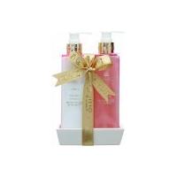 Style & Grace Utopia Bathroom Collection Luxury Handcare Gift Set 240ml Hand Wash + 240ml Hand Lotion + Ceramic Tray