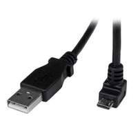 startechcom 2m micro usb cable a to down angle micro b