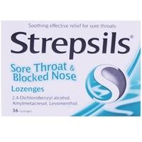 Strepsils Sore Throat And Blocked Nose Lozenges